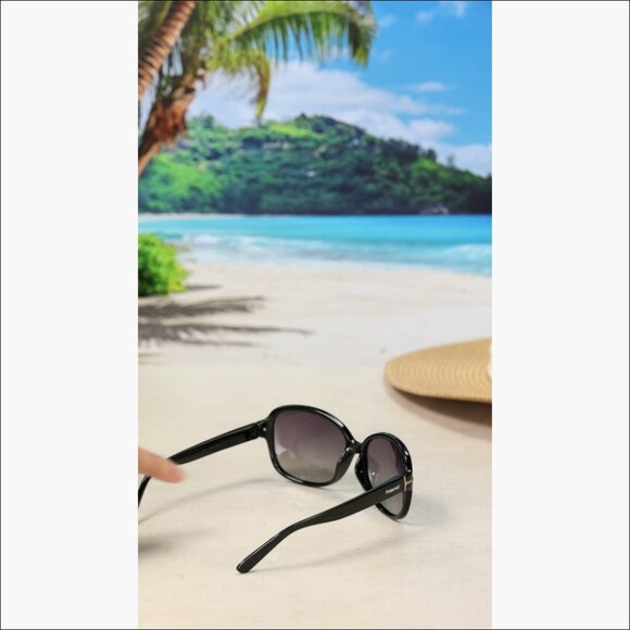 Plastic Frame Polarized Sunglasses Wrap Around Fit